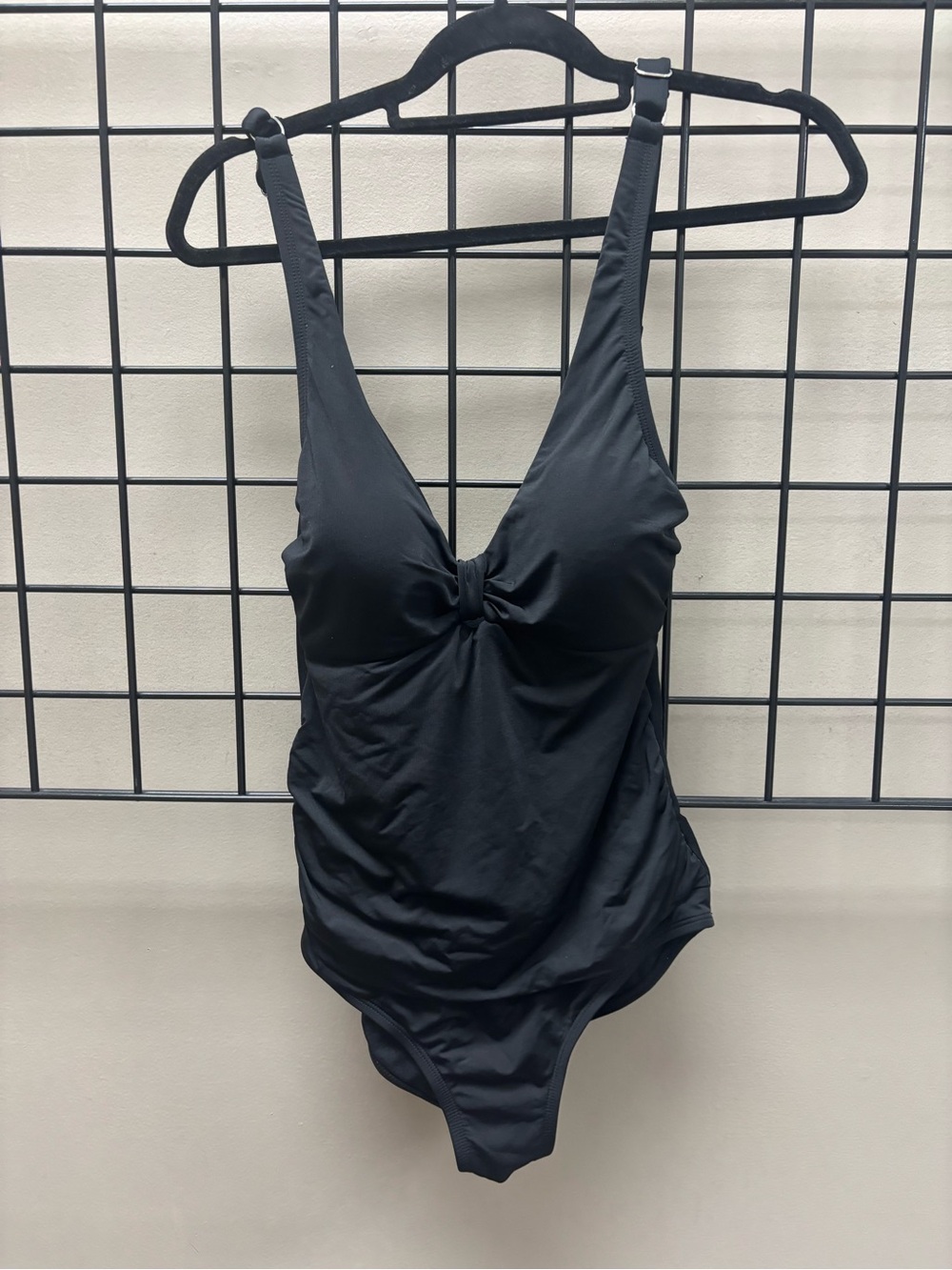 Jantzen Black One-Piece Swimsuit with Front Knot